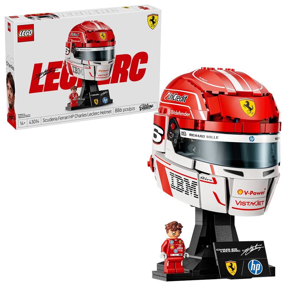 LEGO Editions F1: Capacete Scuderia Ferrari HP de Charles Leclerc
