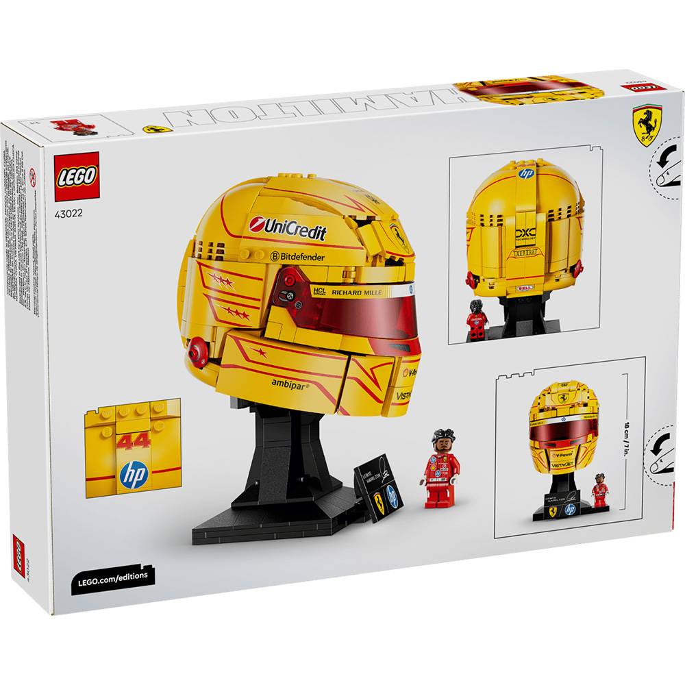 LEGO Editions F1: Capacete Scuderia Ferrari HP de Lewis Hamilton