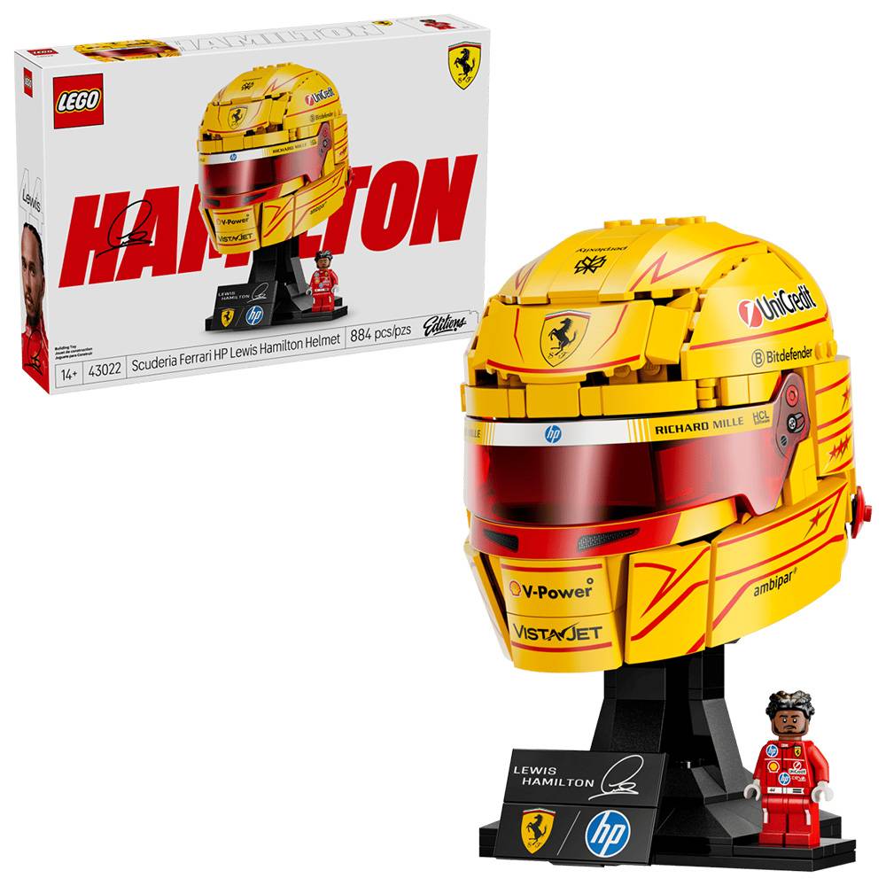 LEGO Editions F1: Capacete Scuderia Ferrari HP de Lewis Hamilton