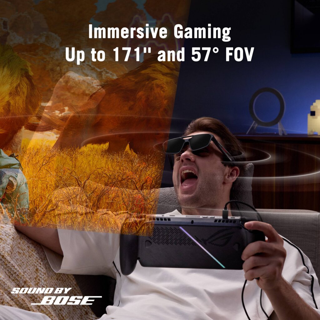 Óculos Realidade VirtualAumentada Asus ROG XREAL R1 (2)