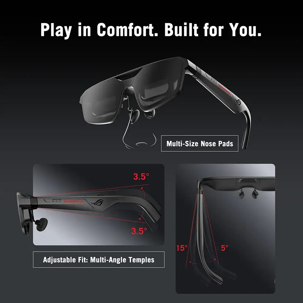 Óculos Realidade VirtualAumentada Asus ROG XREAL R1 (3)