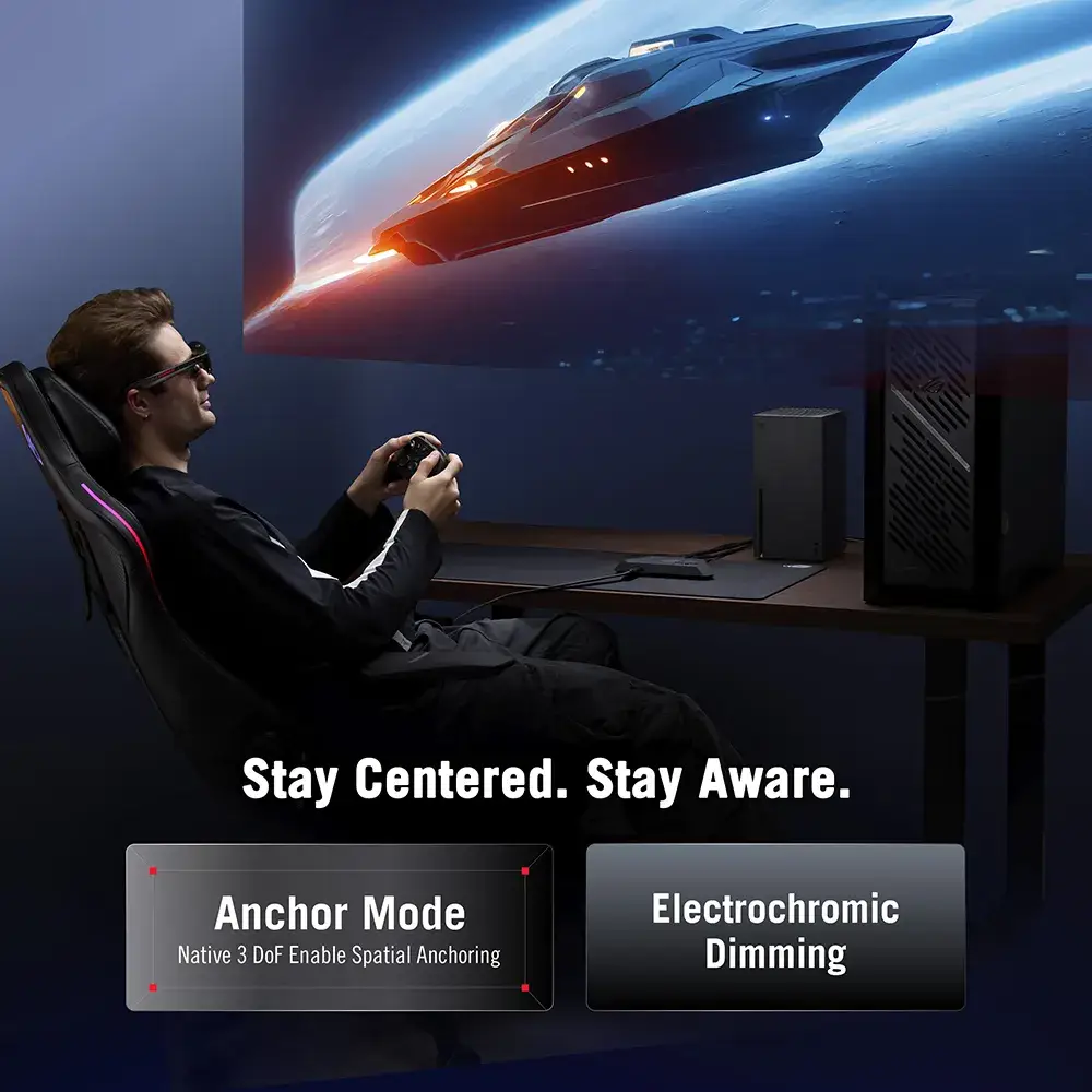 Óculos Realidade VirtualAumentada Asus ROG XREAL R1 (4)