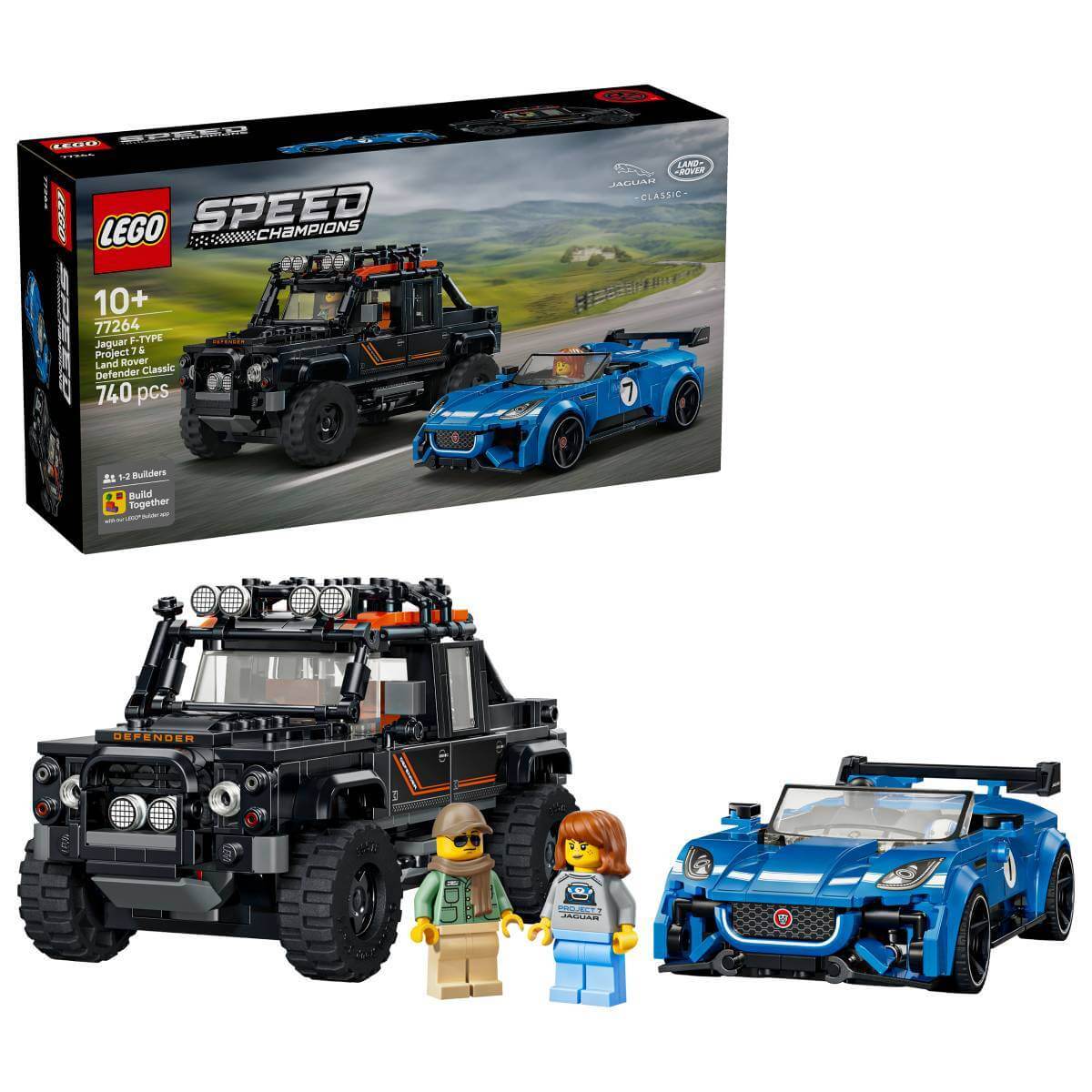 LEGO Speed Champions - Jaguar Project 7 e Land Rover Defender