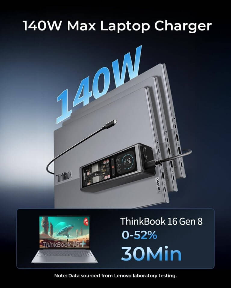 Powerbank Lenovo 140W Smart Laptop (8)