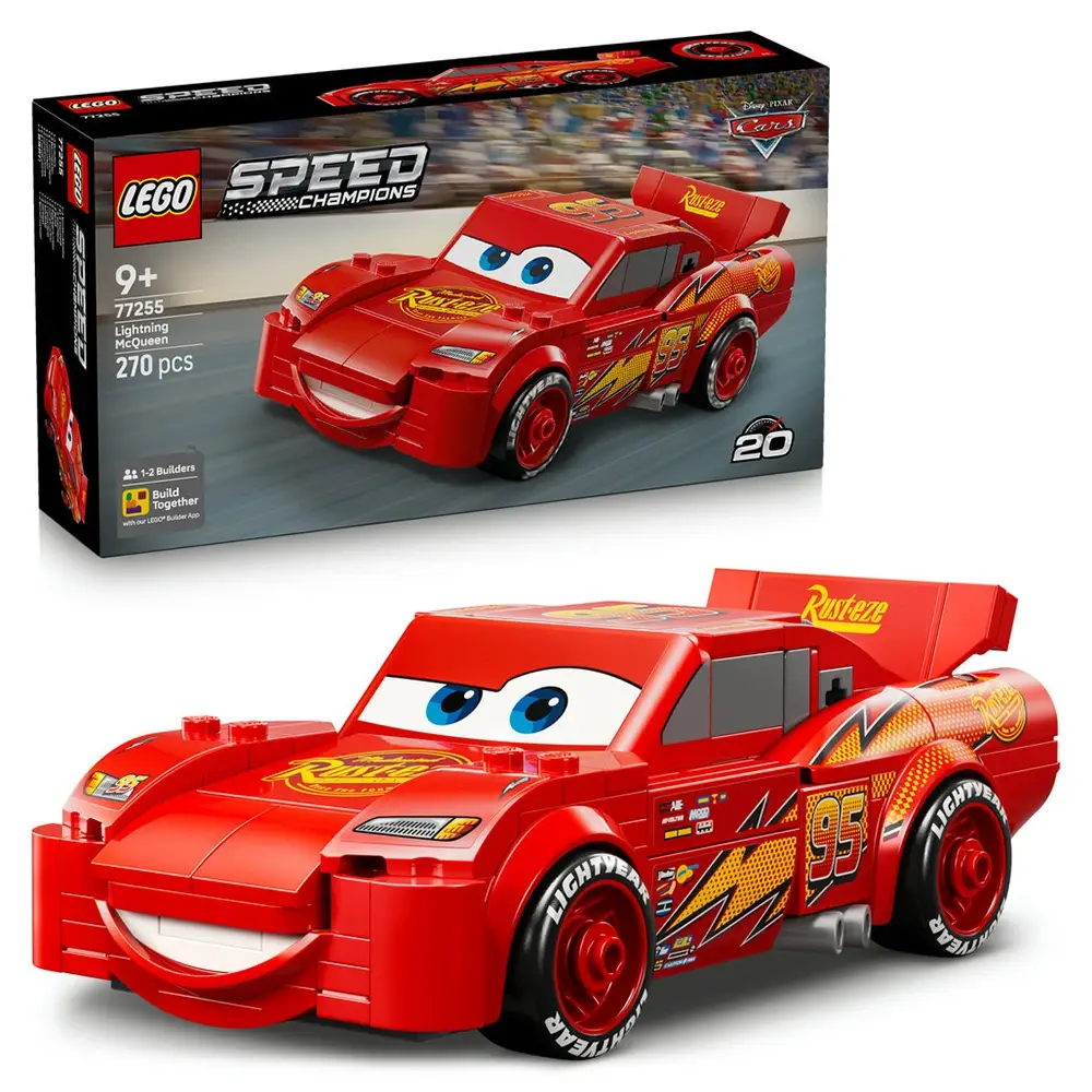 LEGO Speed Champions: Faísca McQueen | Idades 9+ | 270 Peças | Item 77255