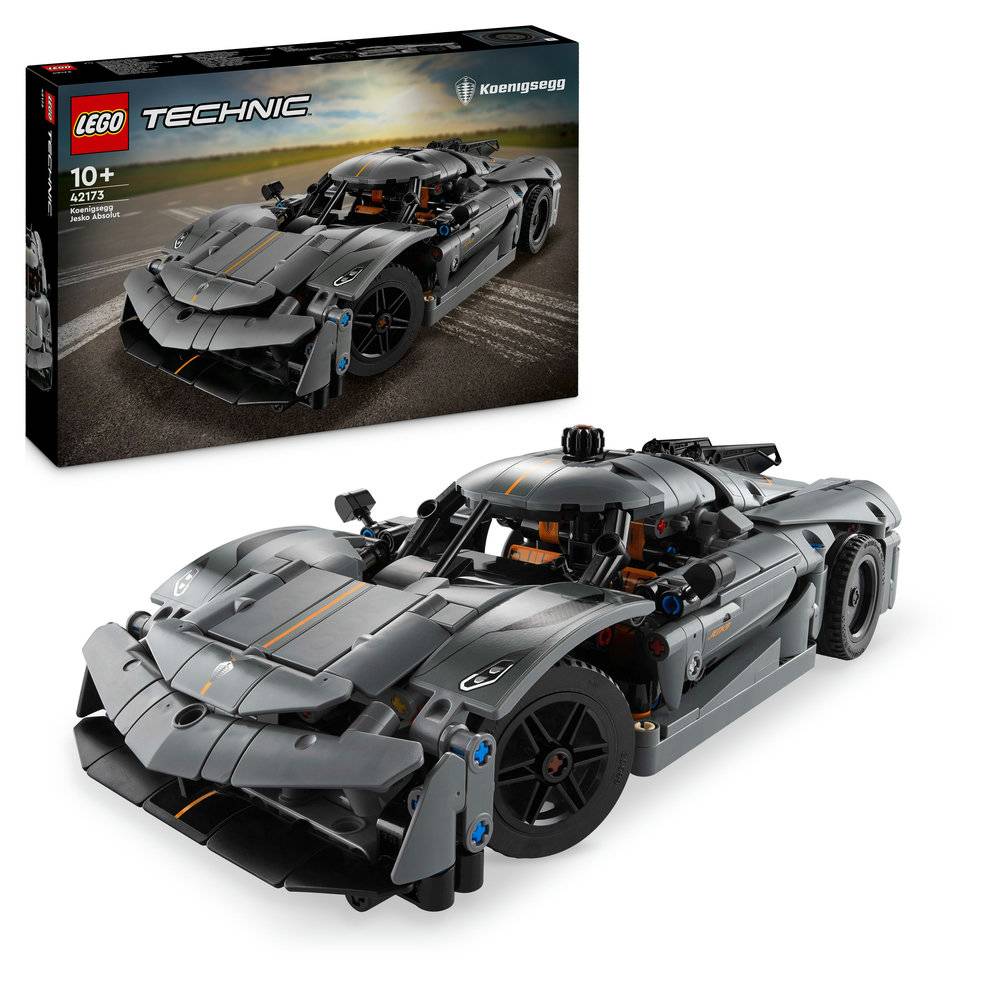 LEGO Technic: Hipercarro Cinzento Koenigsegg Jesko Absolut | Idades 10+ | 801 Peças | Item 42173