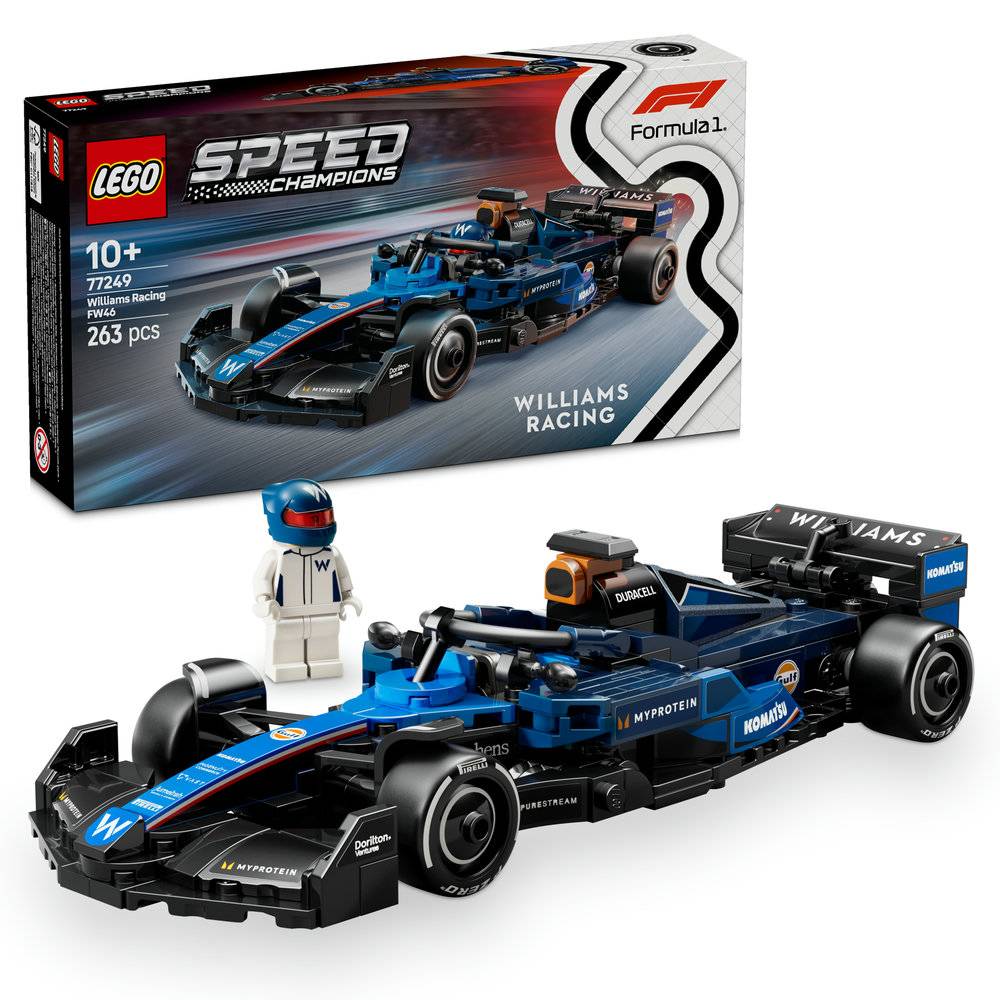 LEGO Speed Champions: Carro de Corrida Williams Racing FW46 F1® | Idades 10+ | 263 Peças | Item 77249