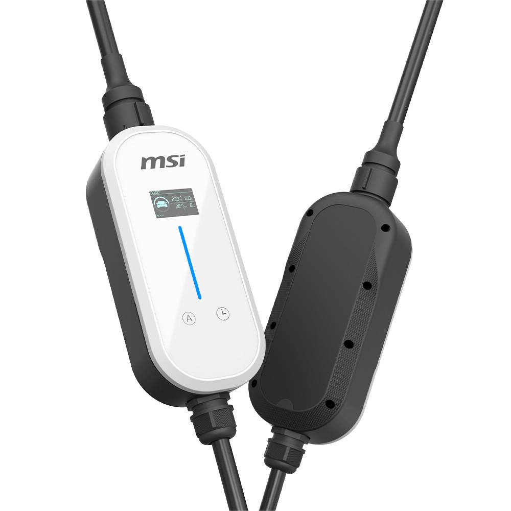 Carregador Portátil p Carro Elétrico MSI EVSE EZgo