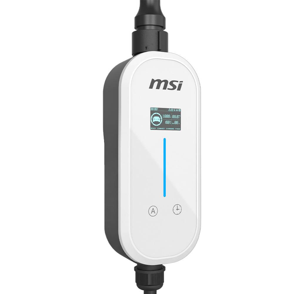Carregador Portátil p Carro Elétrico MSI EVSE EZgo