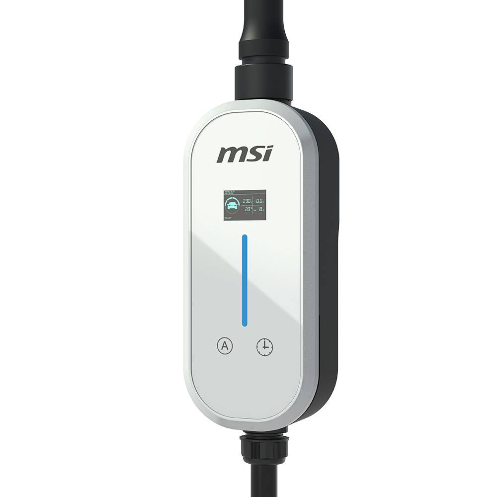 Carregador Portátil p Carro Elétrico MSI EVSE EZgo