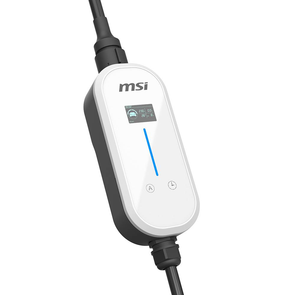 Carregador Portátil p Carro Elétrico MSI EVSE EZgo
