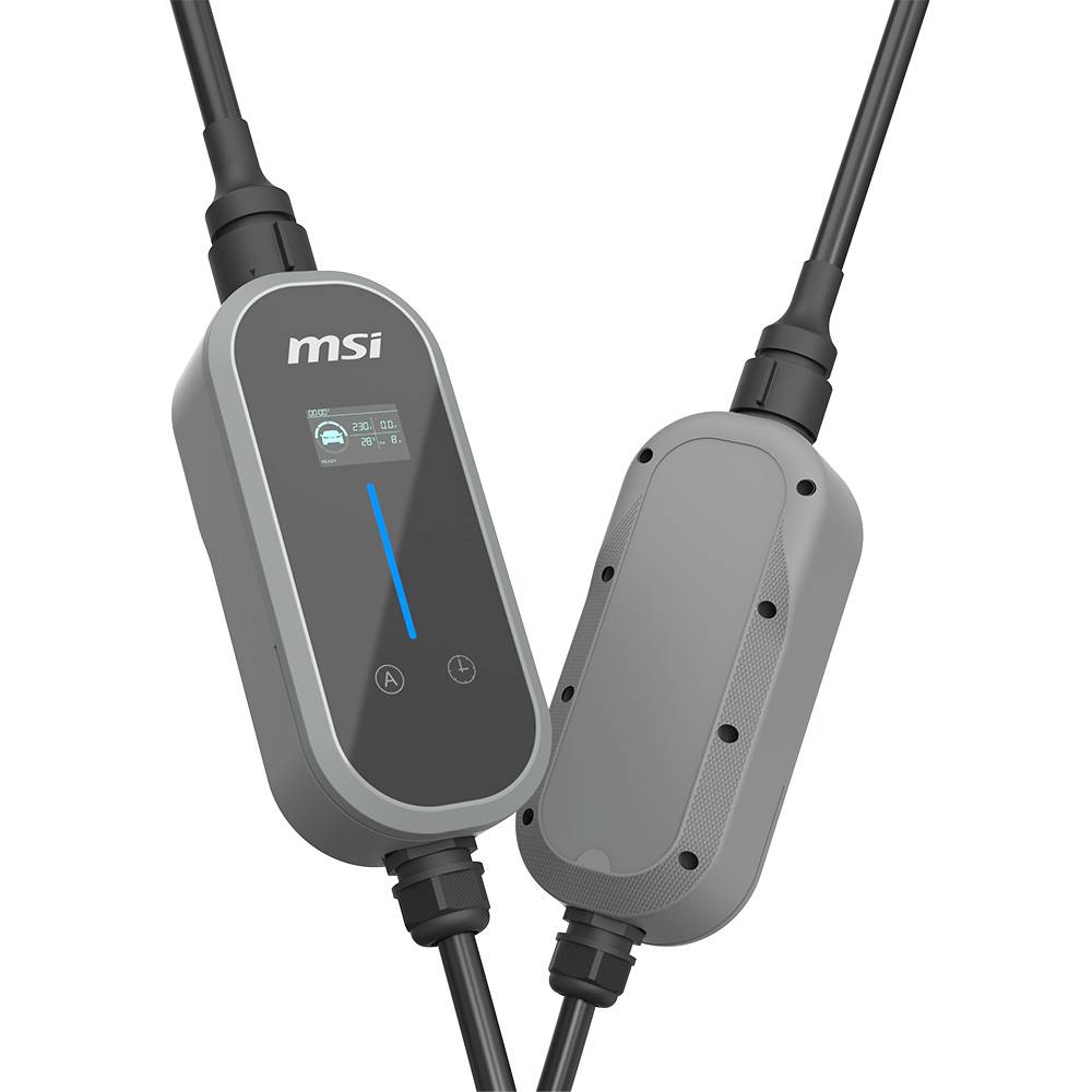 Carregador Portátil p Carro Elétrico MSI EVSE EZgo