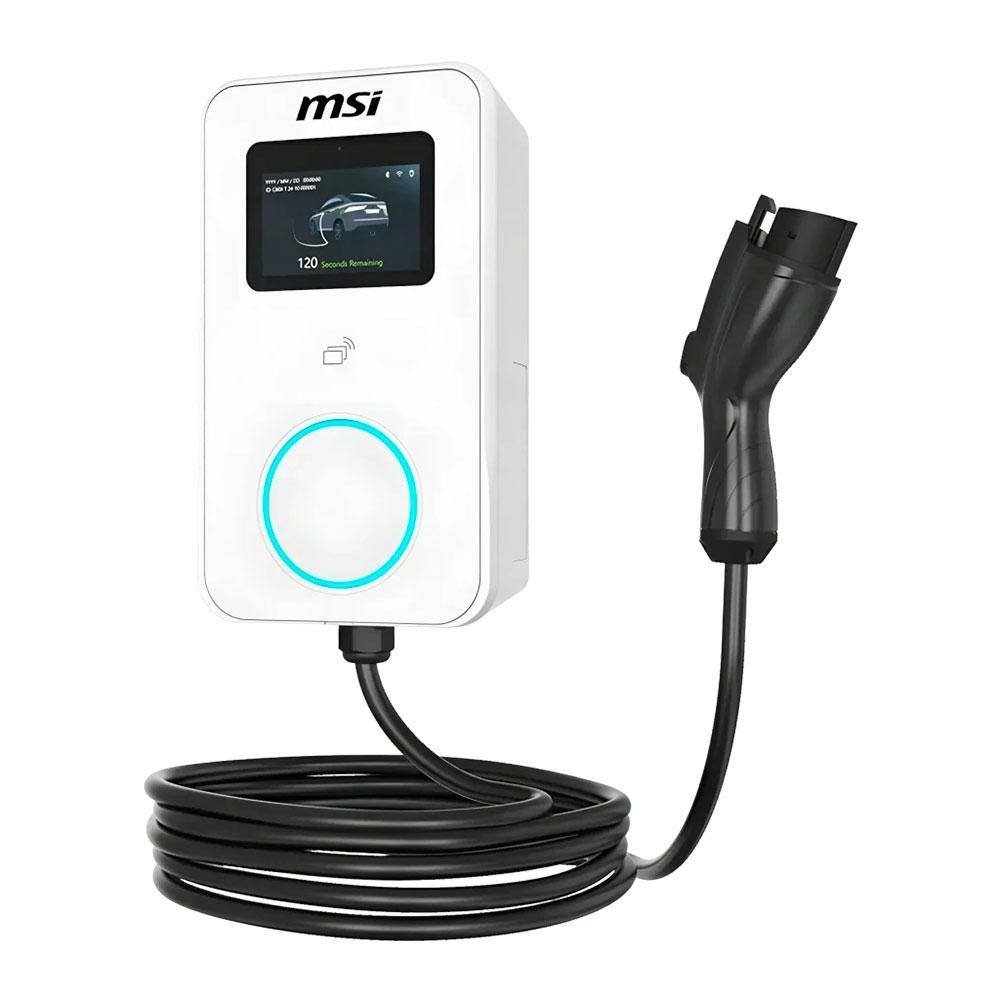 Carregador Wallbox p Carro Elétrico MSI EVSE EZwall Premium Max-OCPP