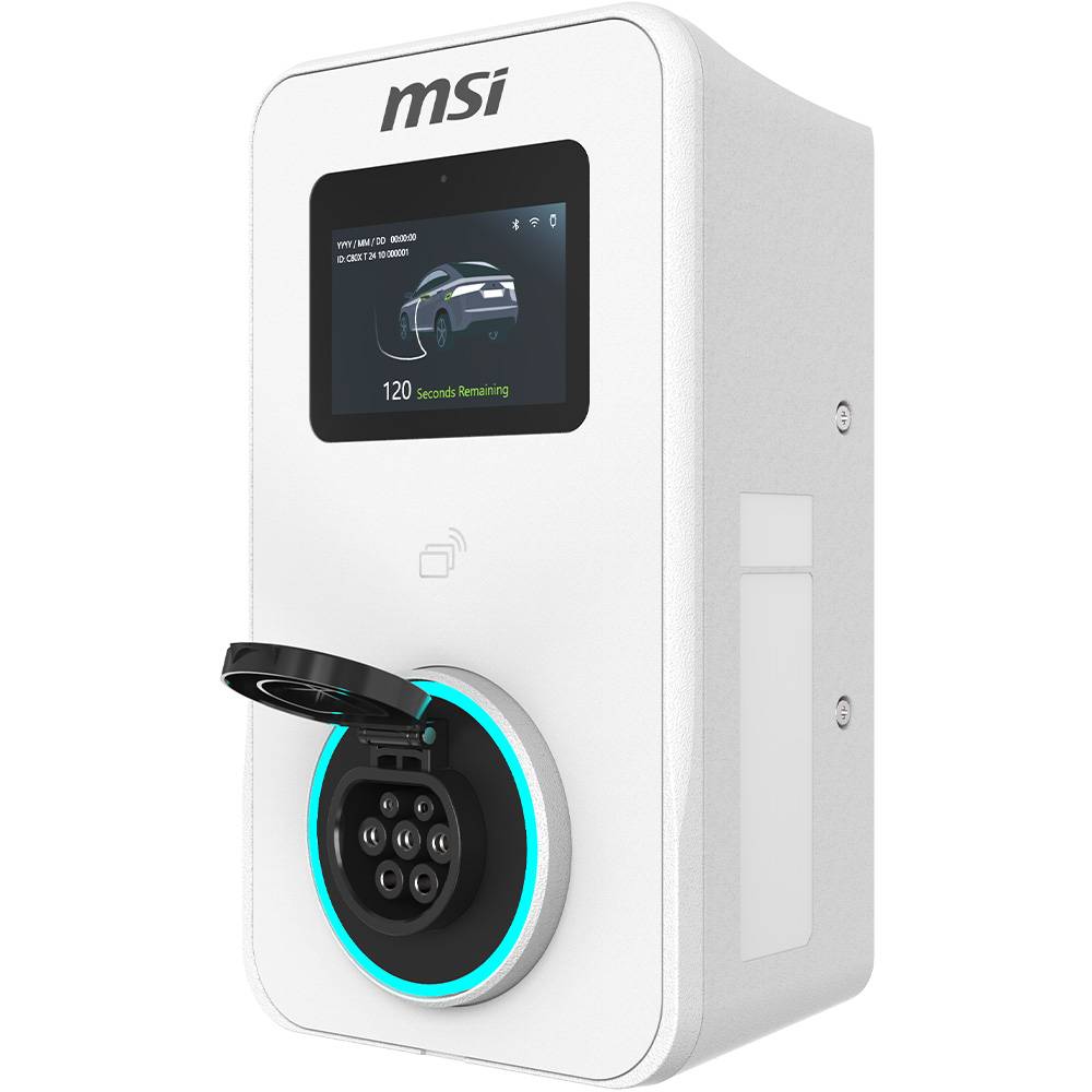 Carregador Wallbox p Carro Elétrico MSI EVSE EZwall Premium Max-OCPP