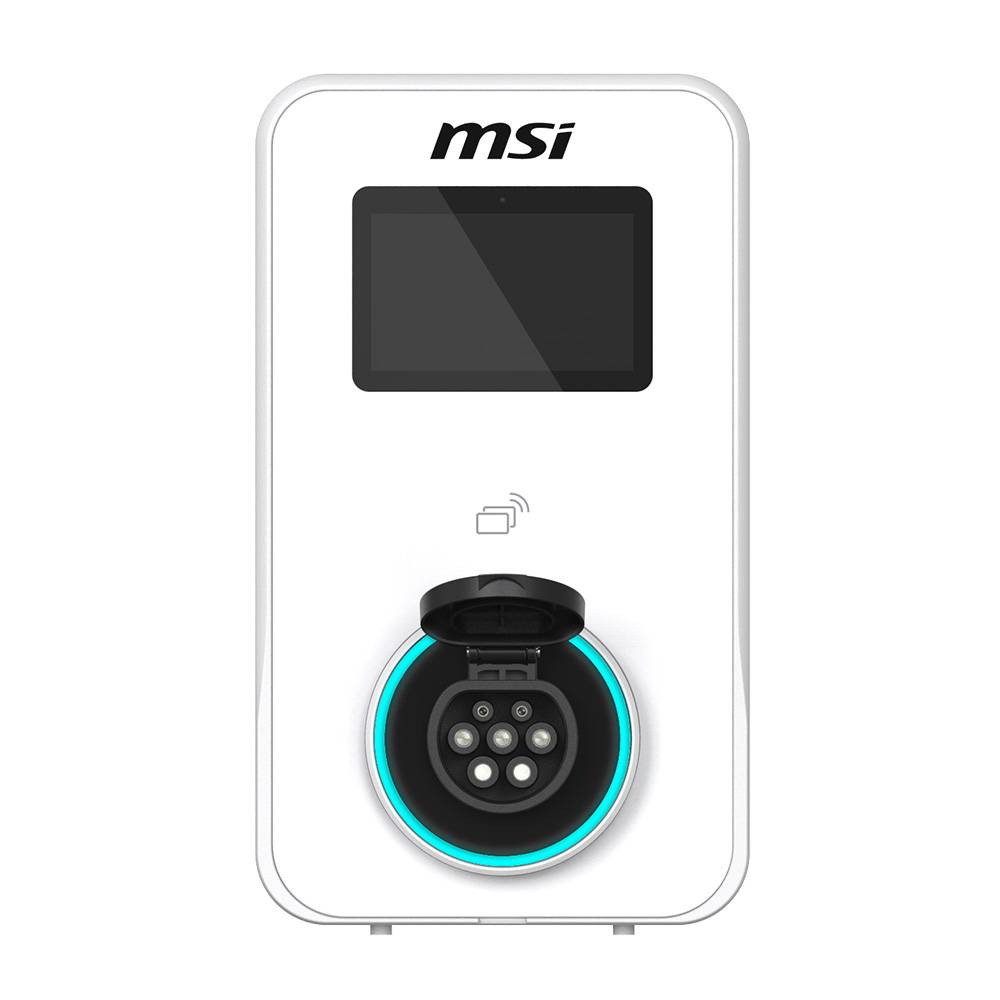 Carregador Wallbox p Carro Elétrico MSI EVSE EZwall Premium Max-OCPP