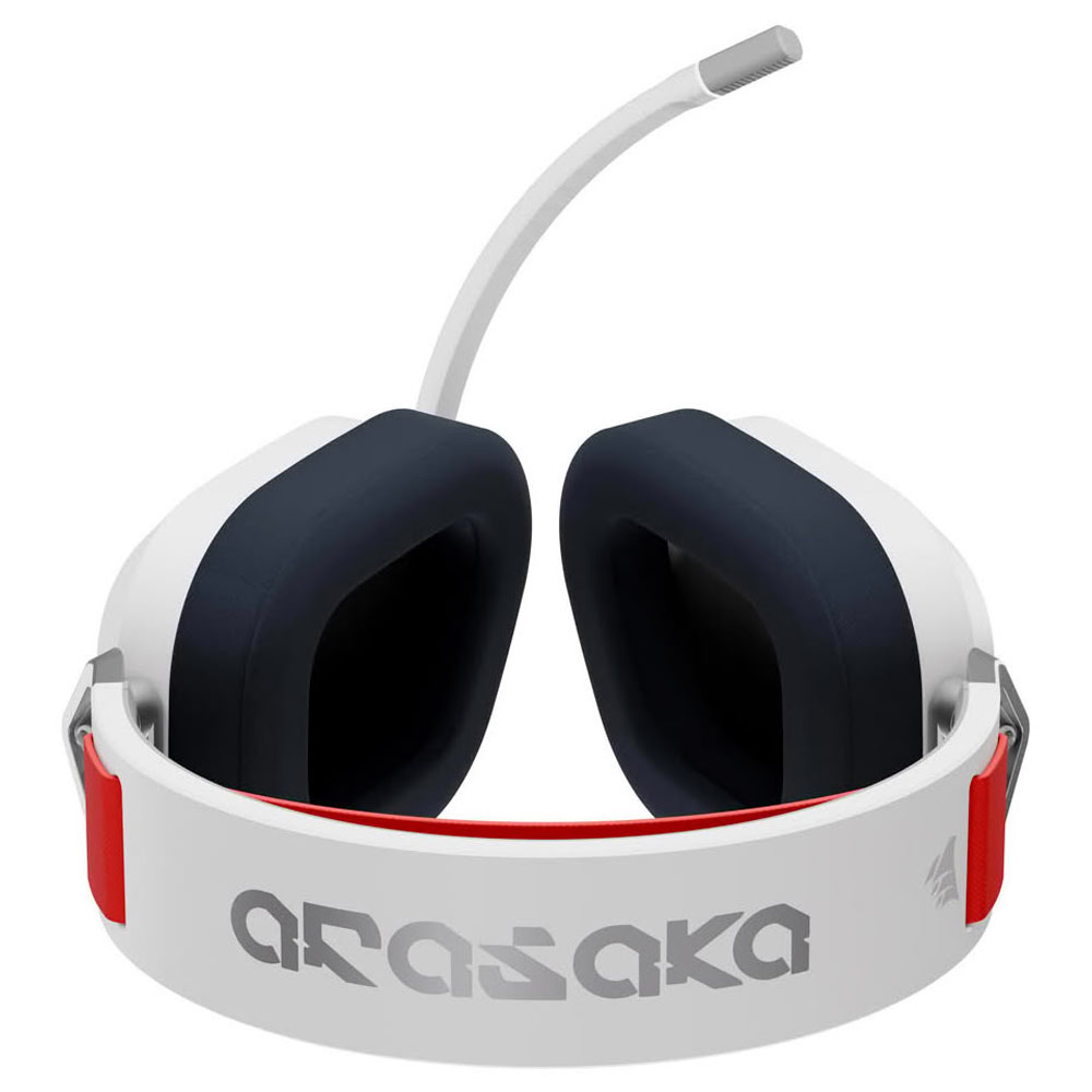 Corsair HS80 RGB WIRELESS Cyberpunk 2077 Arasaka White Edition (1)