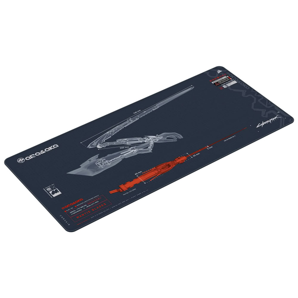 Corsair MM300 2XL Cyberpunk 2077 Arasaka White Edition (2)