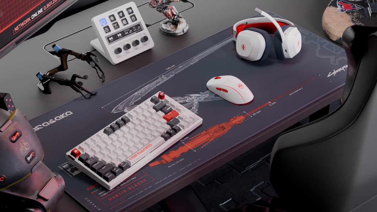 Corsair x Cyberpunk 2077 Arasaka White Collection_ (3)